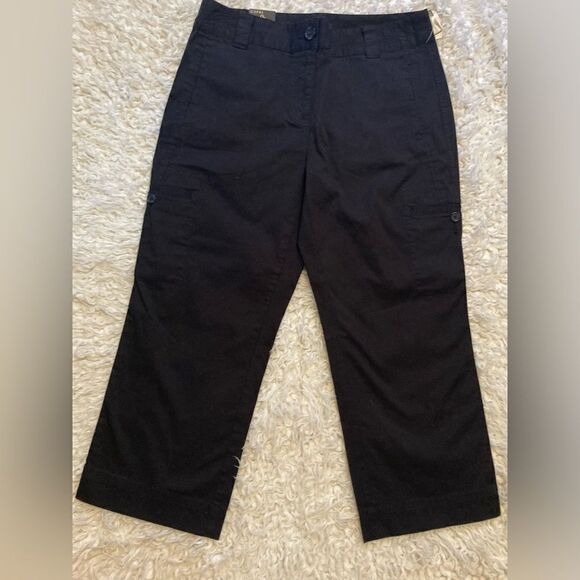 Charter Club Black Capri cargo Pants NWT - Picture 1 of 10